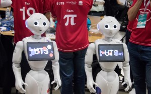 Pepper scores a world class goal for Sydney team in RoboCup article image