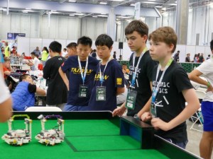 Two Aussie 13-yr-old students take on the world at Robotic Olympiad article image